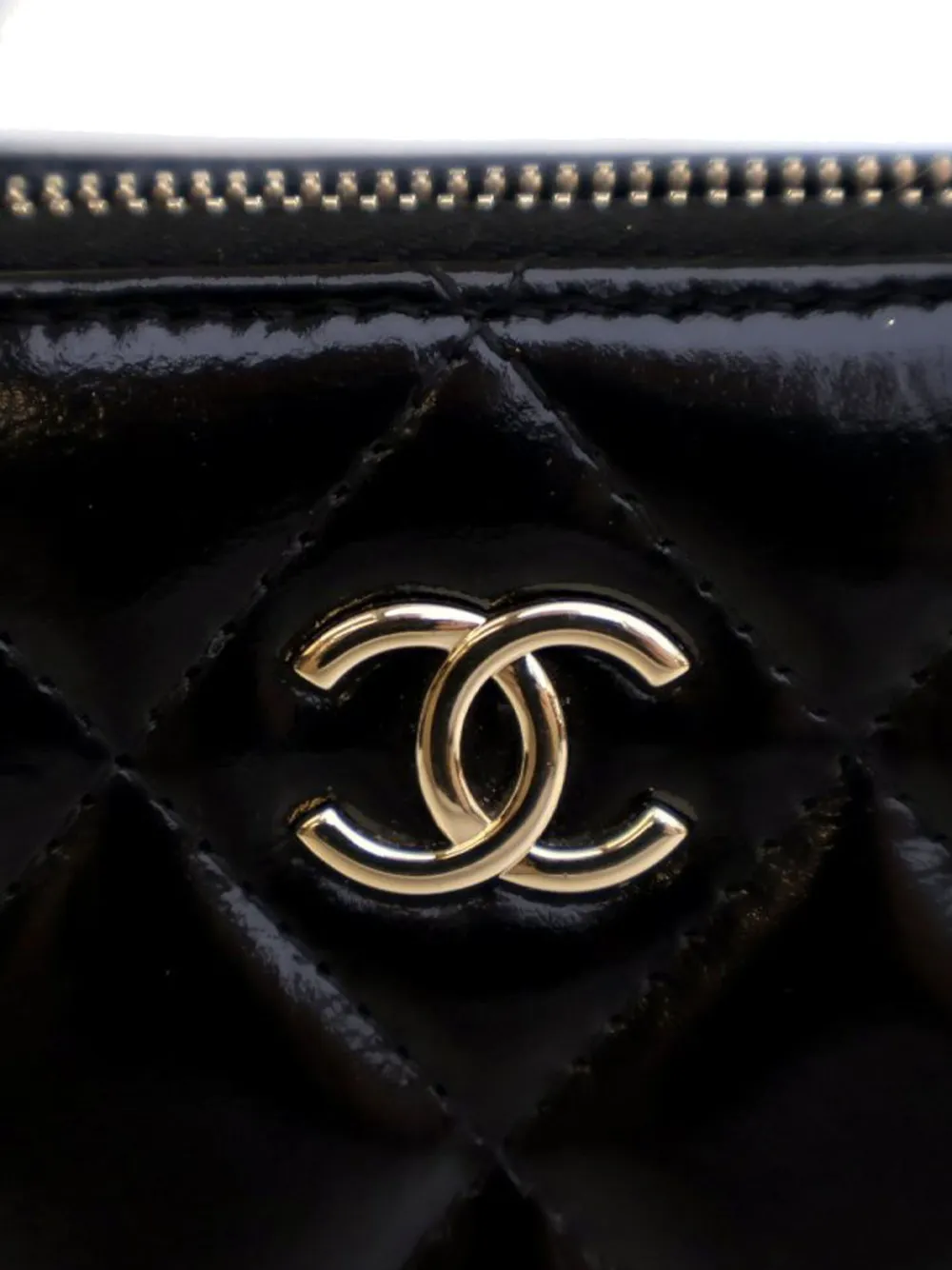 CHANEL Pre-Owned CC liten necessär med dubbla dragkedjor från 2021-2025 | Pre-Owned | Image 2