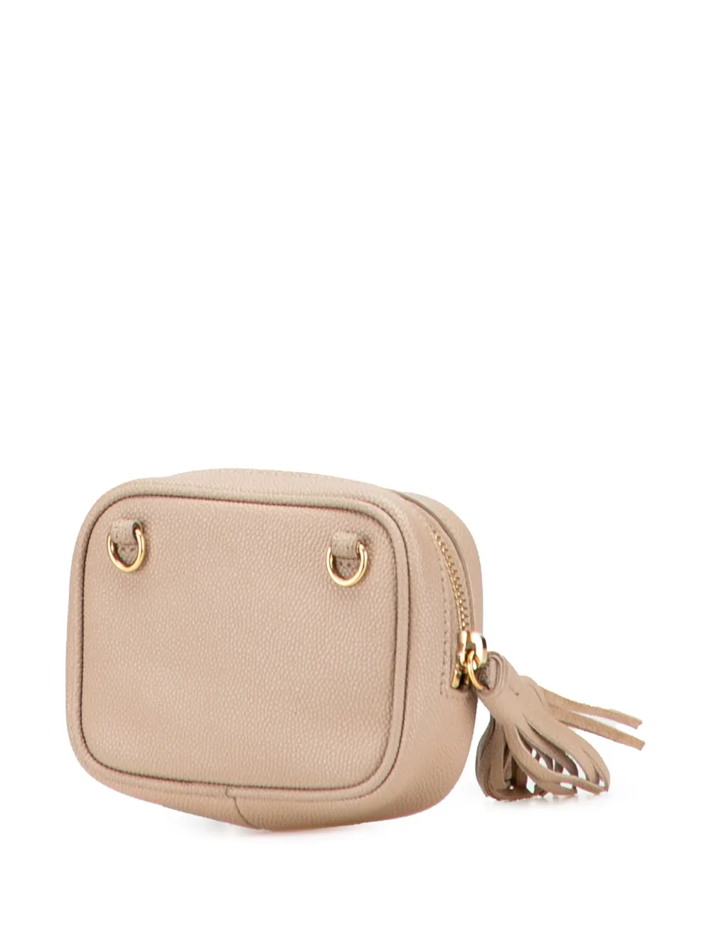  Saint Laurent Pre-owned 2020 Baby Matelasse Grain De Poudre Monogram Lou Camera Bag Crossbody Bag - Brown 