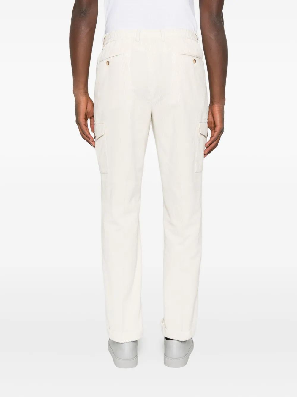 Gran Sasso Drawstring-waist Cargo Pants In Neutral