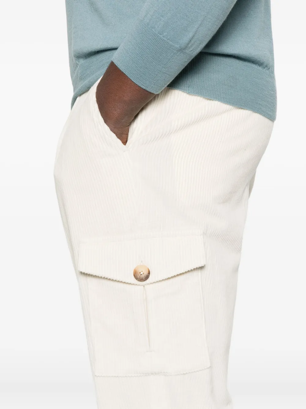 Gran Sasso Drawstring-waist Cargo Pants In Neutral