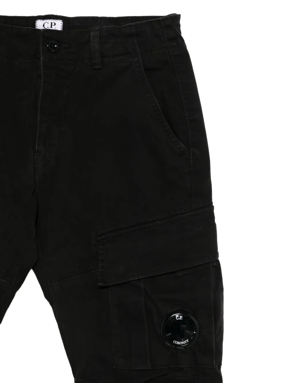 C.P. Company Kids Broek met cargozak Zwart