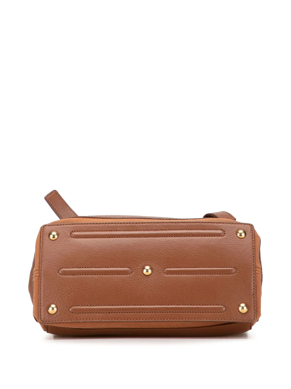 Pre-owned Saint Laurent 2000-2012 Small Leather Muse Two Satchel In Brown