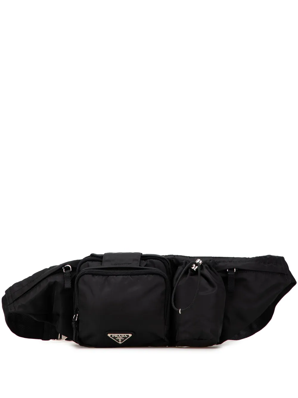 Prada Pre-Owned 2013-2025 テスート マルチポケット ベルトバッグ - ブラック Prada Pre-Owned 2013-2025 テスート マルチポケット ベルトバッグ - ブラック