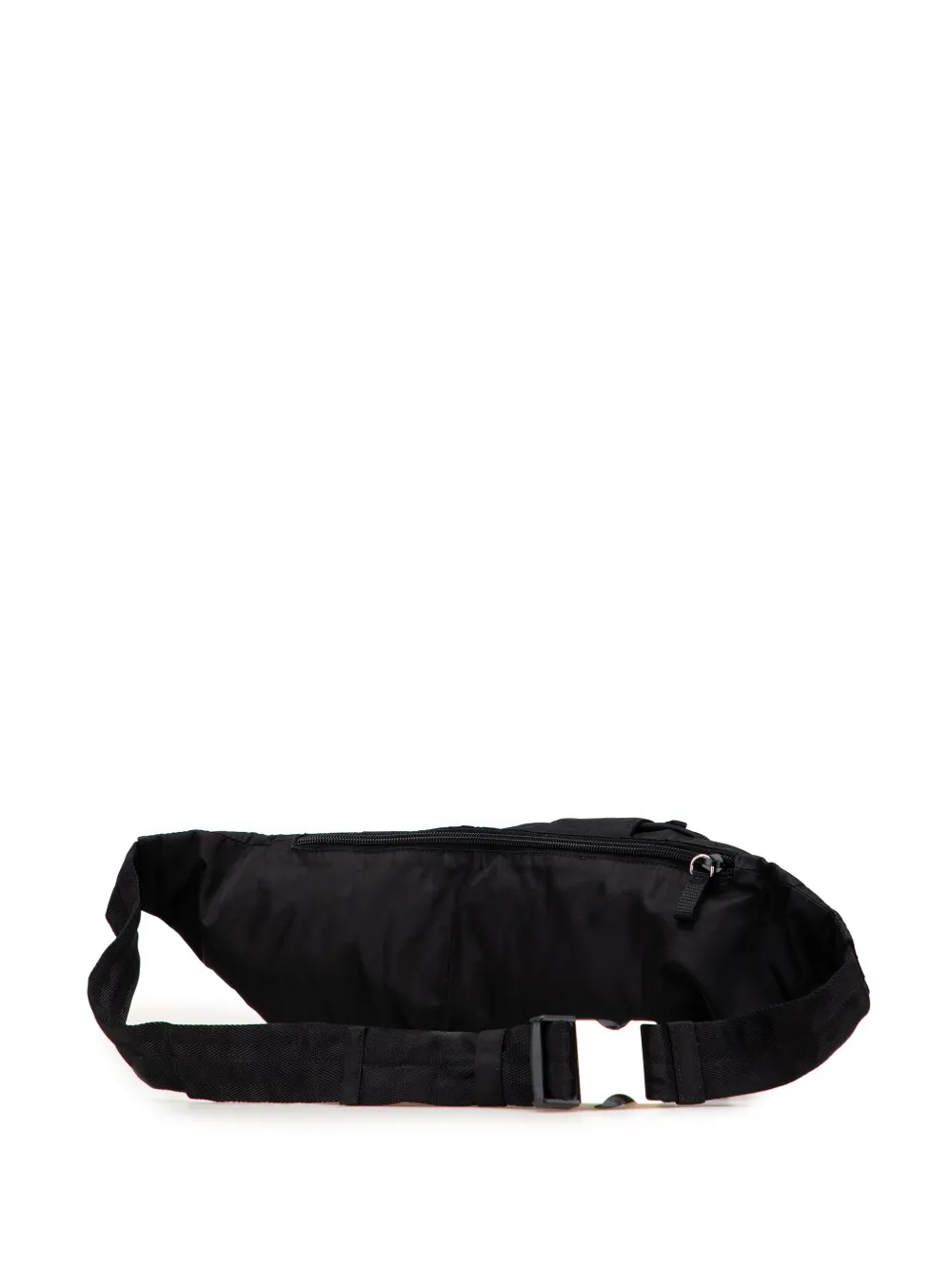 Pre-owned Prada 2013-2025 Tessuto Multi Pocket Belt Bag In Black