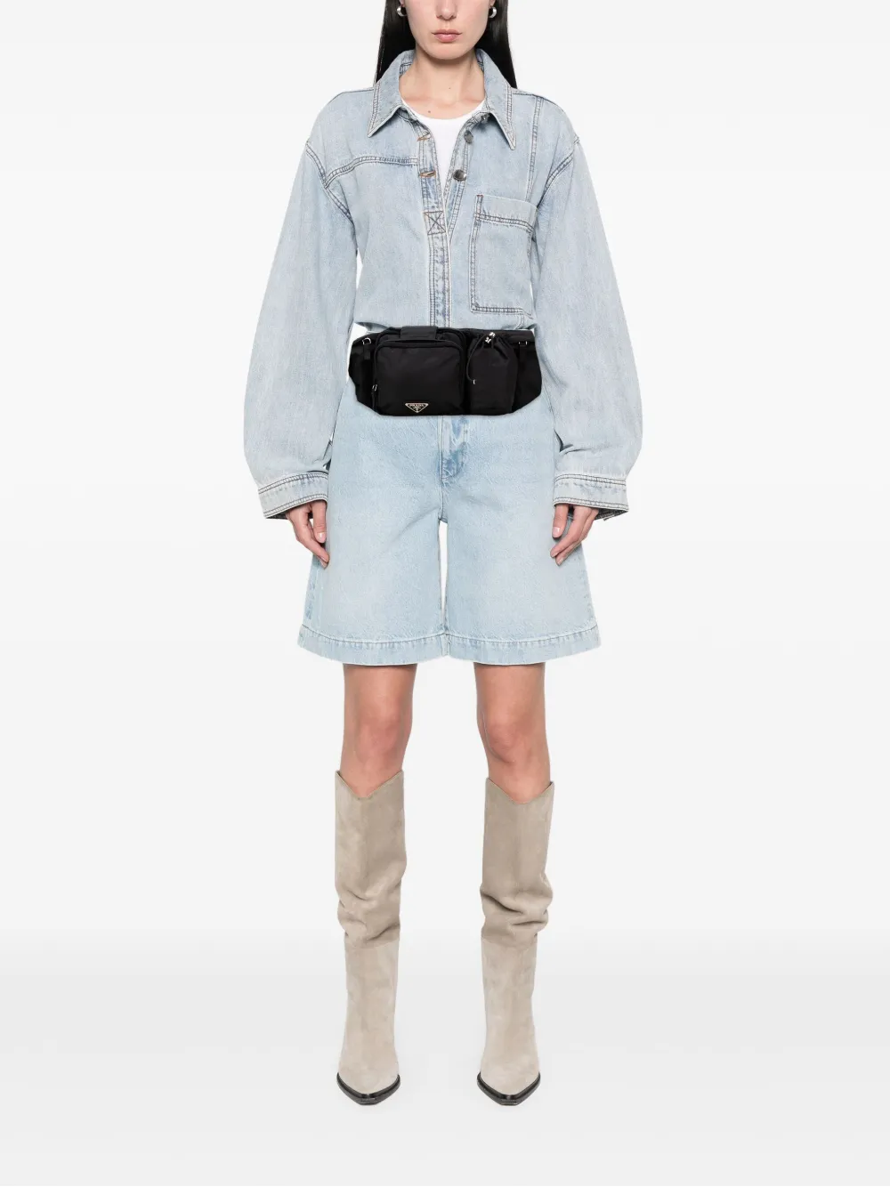 Prada Pre-Owned 2013-2025 Tessuto Multi Pocket belt bag | Pre-Owned | Image 2