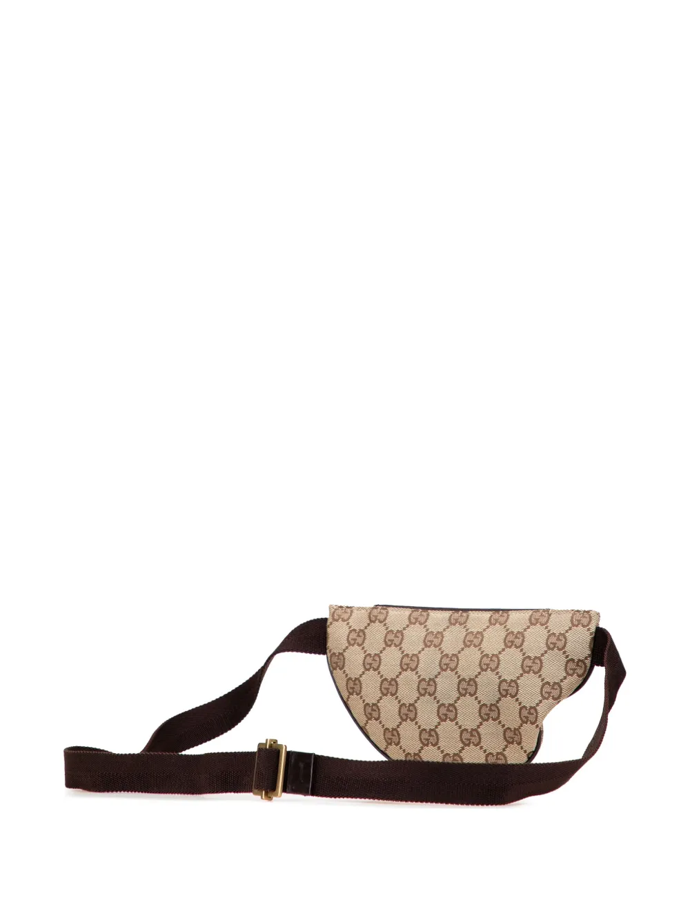 Pre-owned Gucci 2000-2015 Gg Canvas Belt Bag In Brown