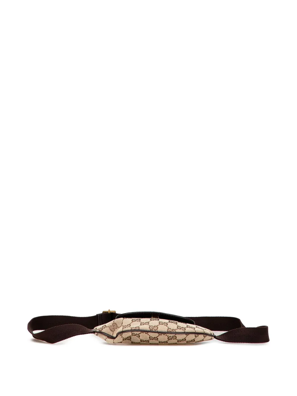 Pre-owned Gucci 2000-2015 Gg Canvas Belt Bag In Brown