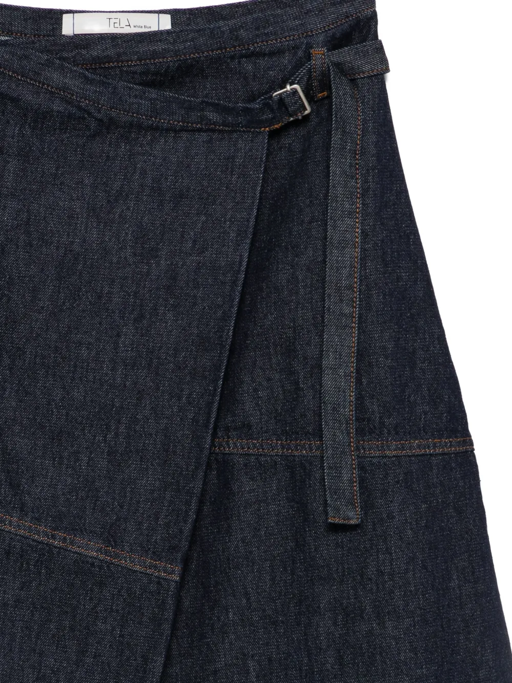 Tela Denim A-line Skirt In Blue