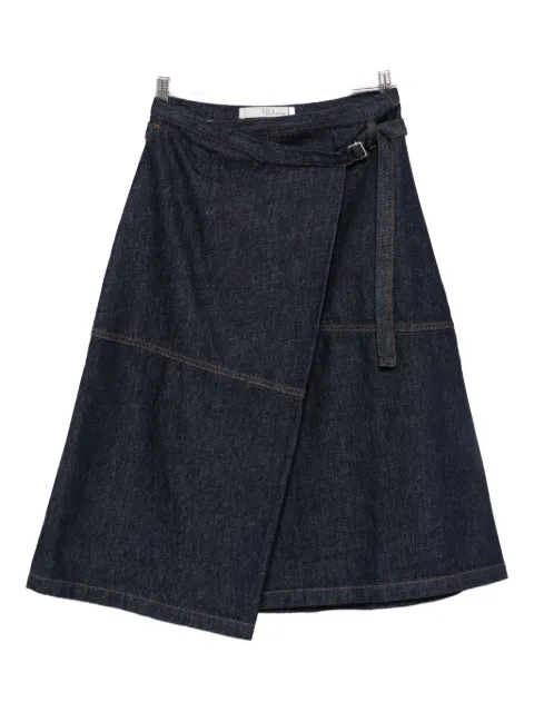 Tela denim A-line skirt