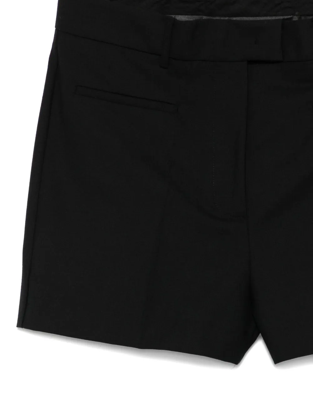 Semicouture Pressed-crease Tailored Shorts In Black