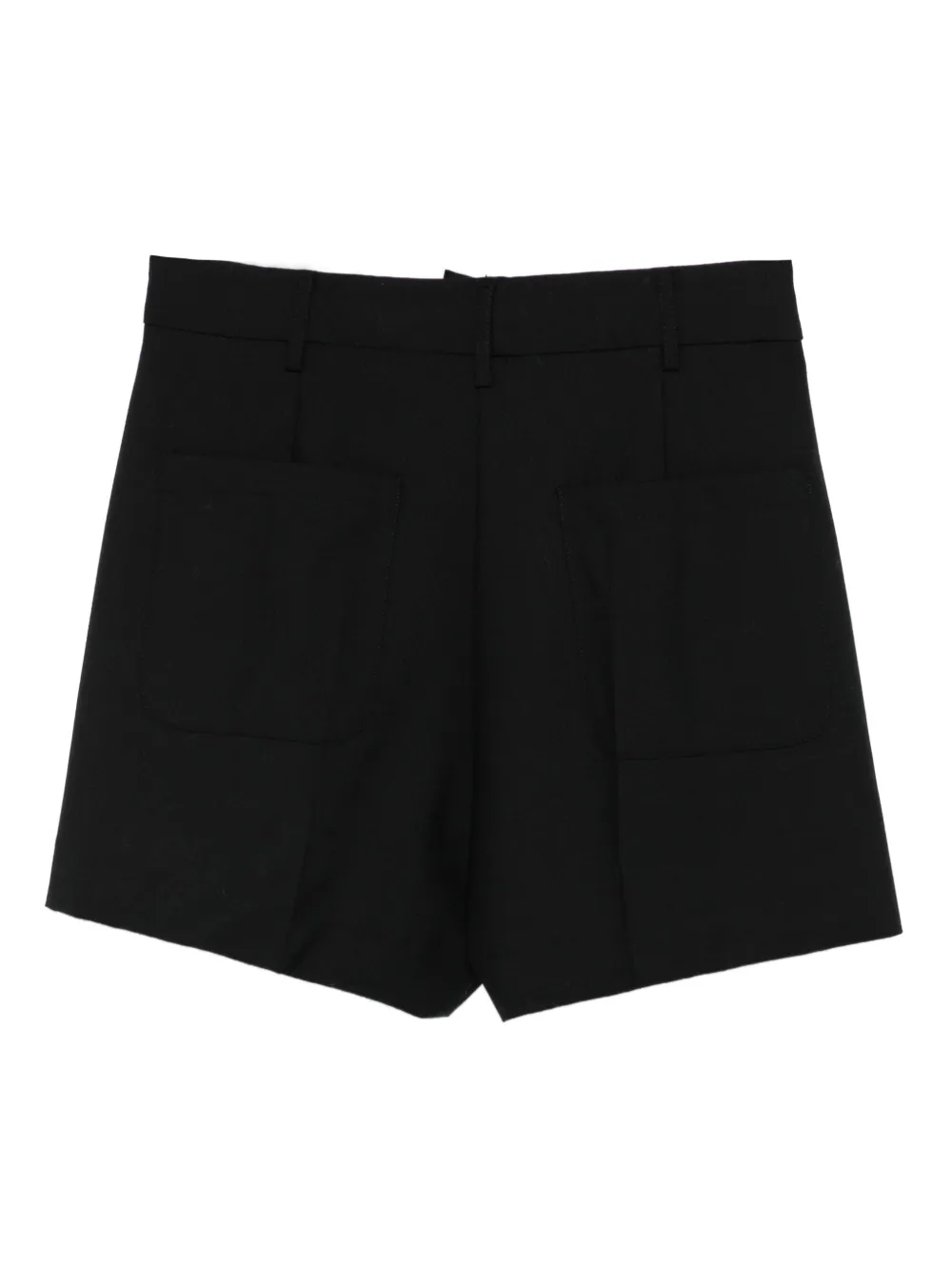 Semicouture Geplooide shorts Zwart