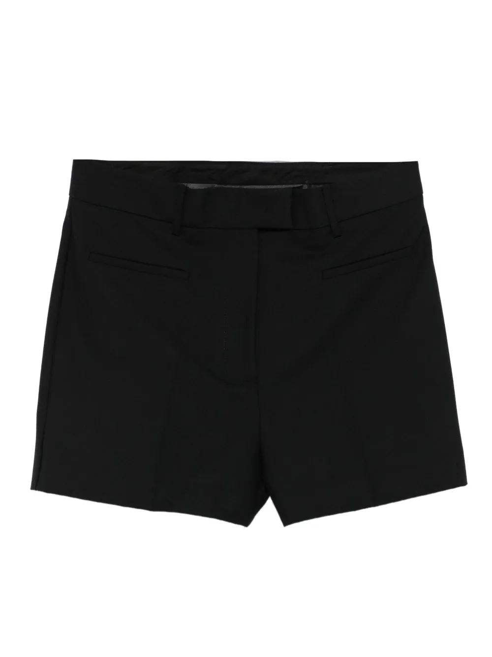 Semicouture pressed-crease tailored shorts - Nero