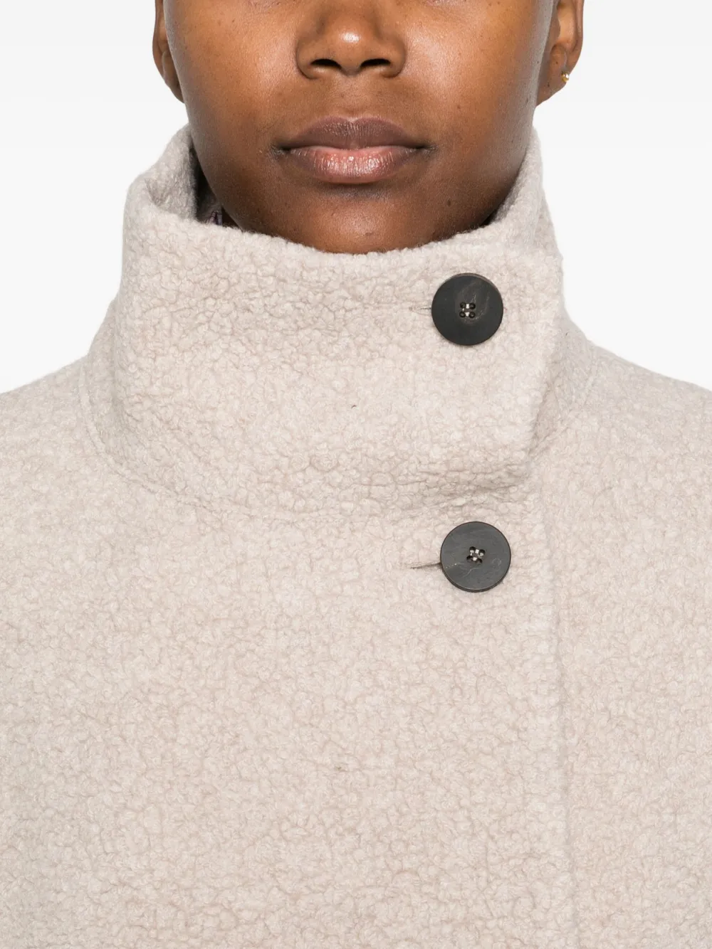 Harris Wharf London Long-sleeve Buttoned Jacket In Neutral