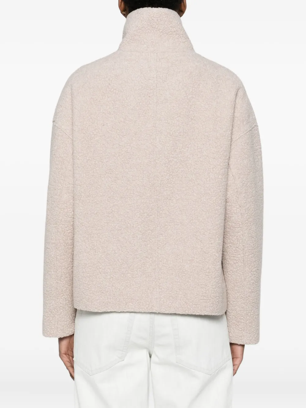 Harris Wharf London Long-sleeve Buttoned Jacket In Neutral