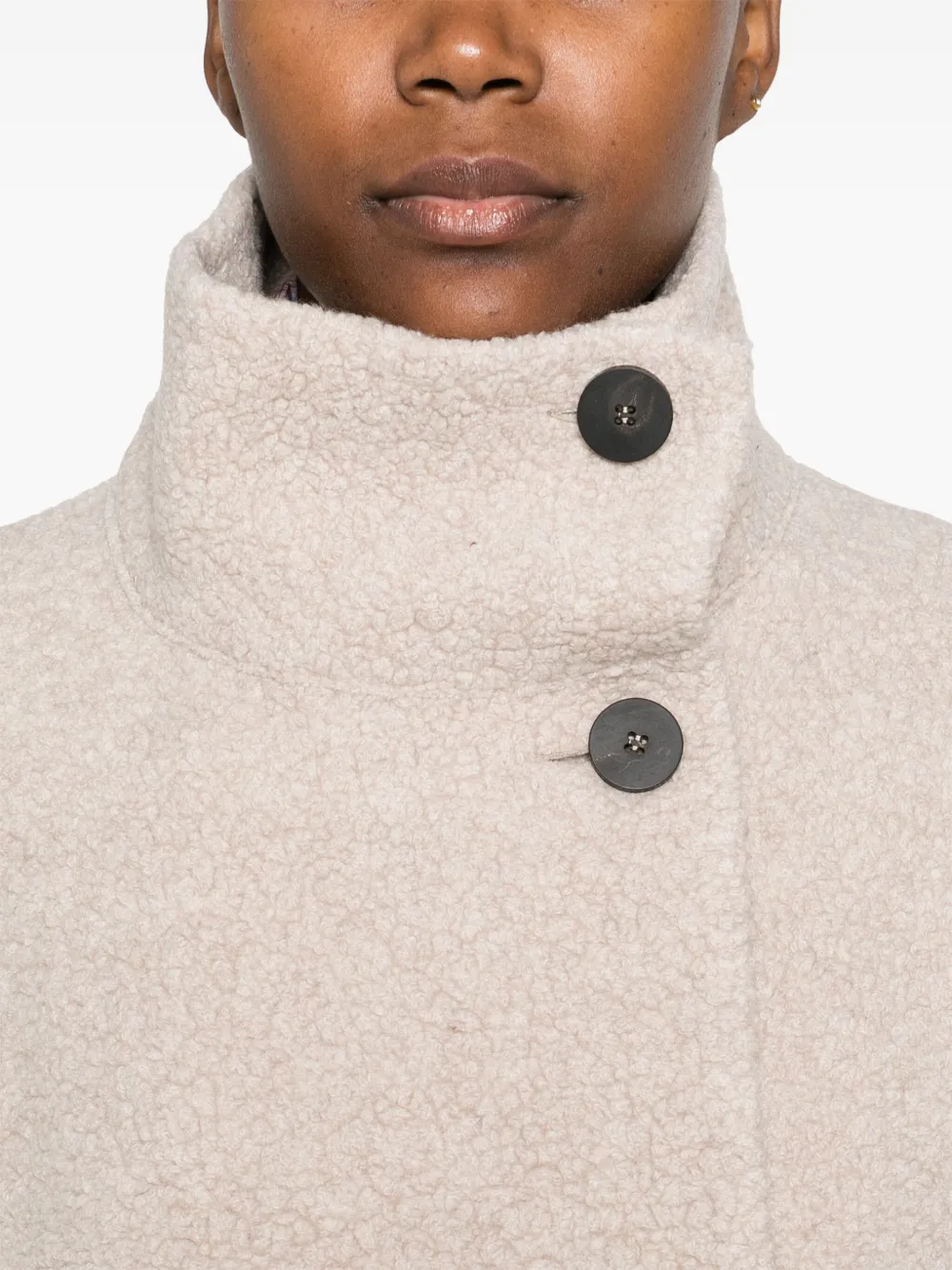 Harris Wharf London Jack met lange mouwen en knopen Beige