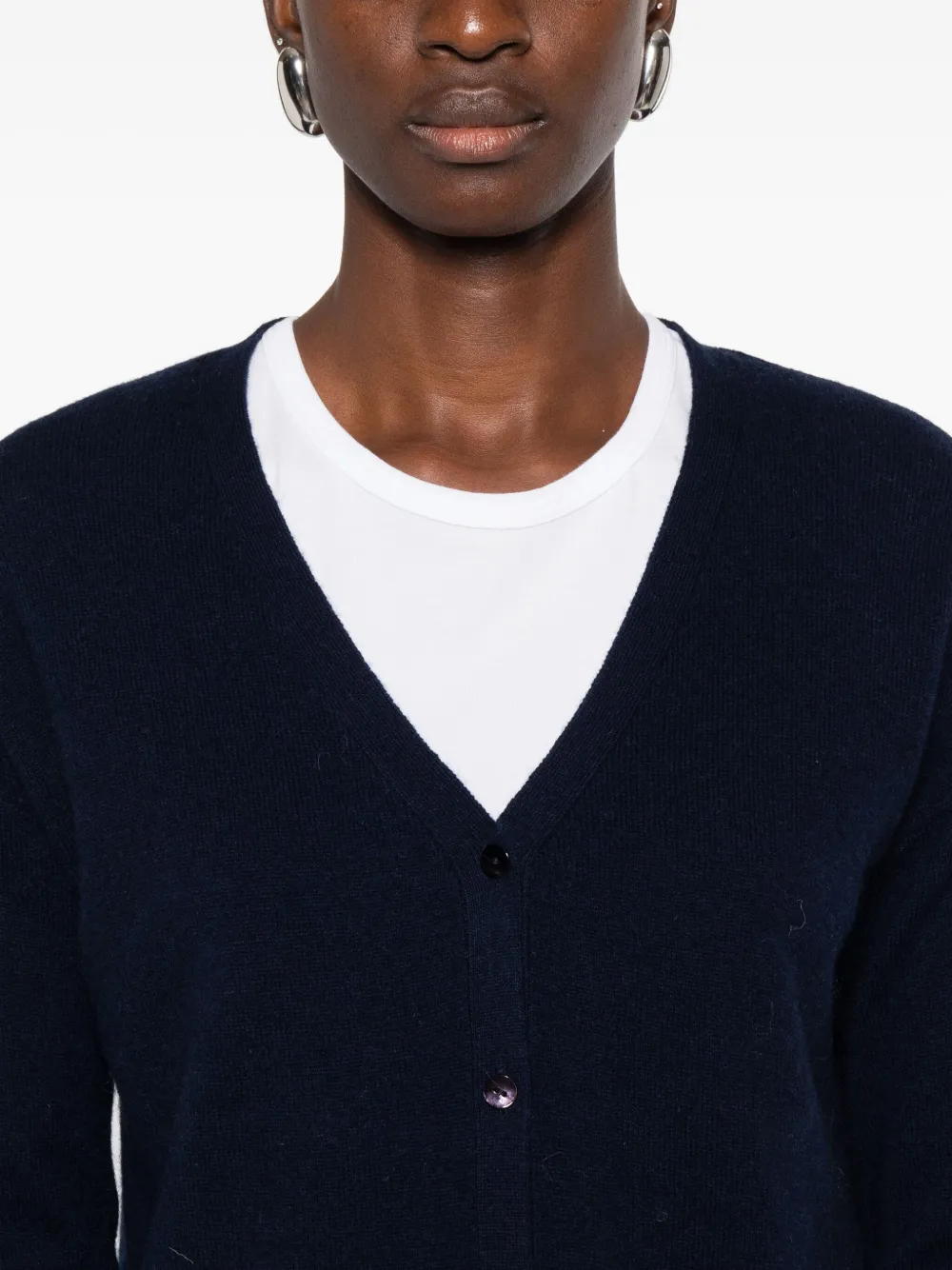 absolut cashmere Kasjmier vest met knopen Zwart