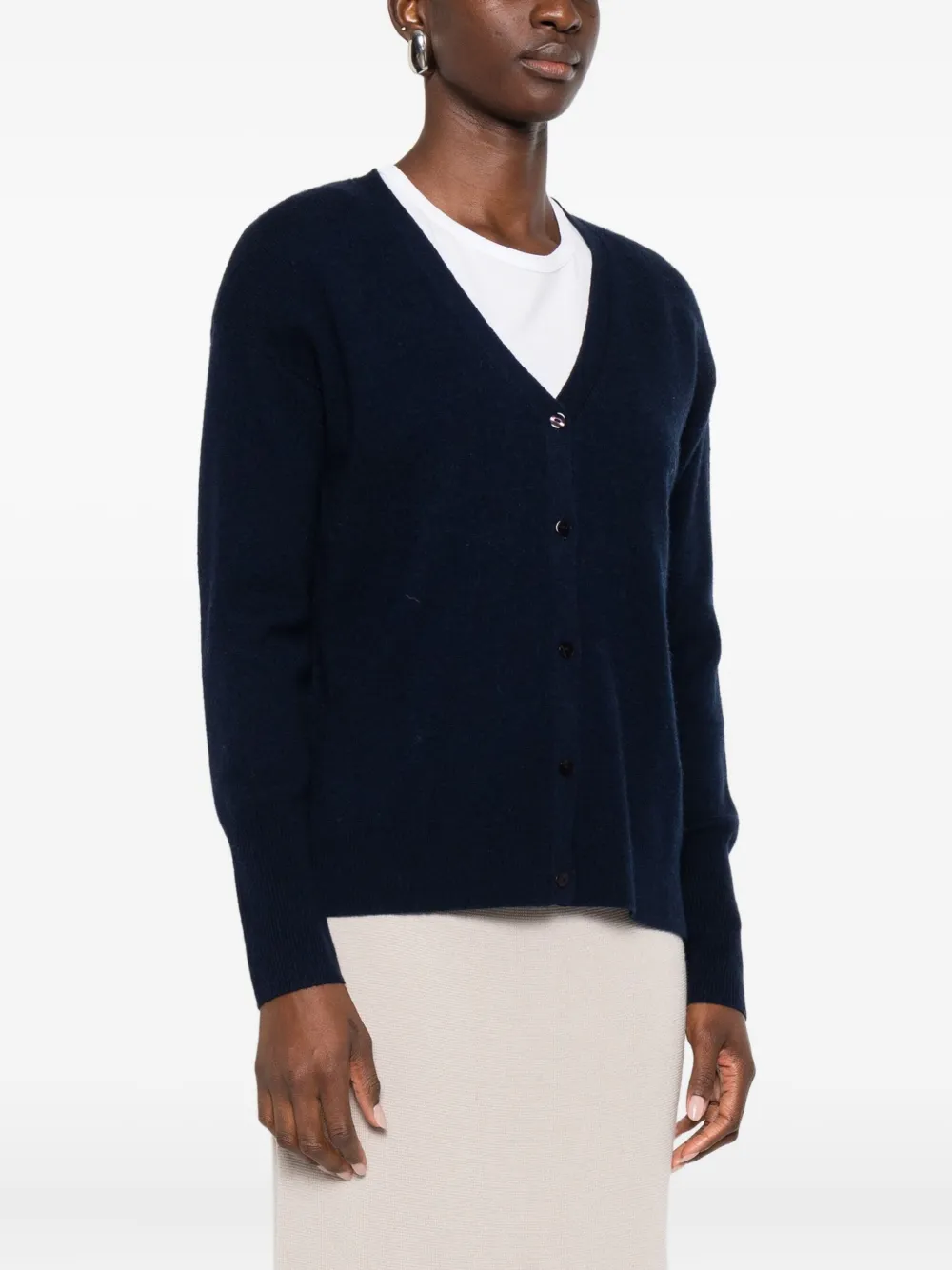 absolut cashmere Kasjmier vest met knopen Zwart