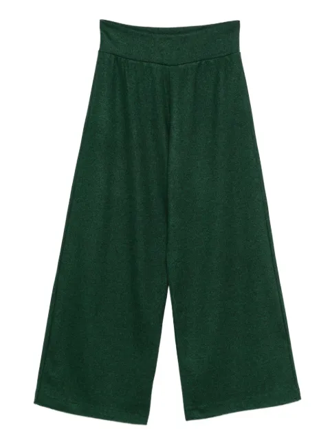 Niu pantalones de tejido fino anchos