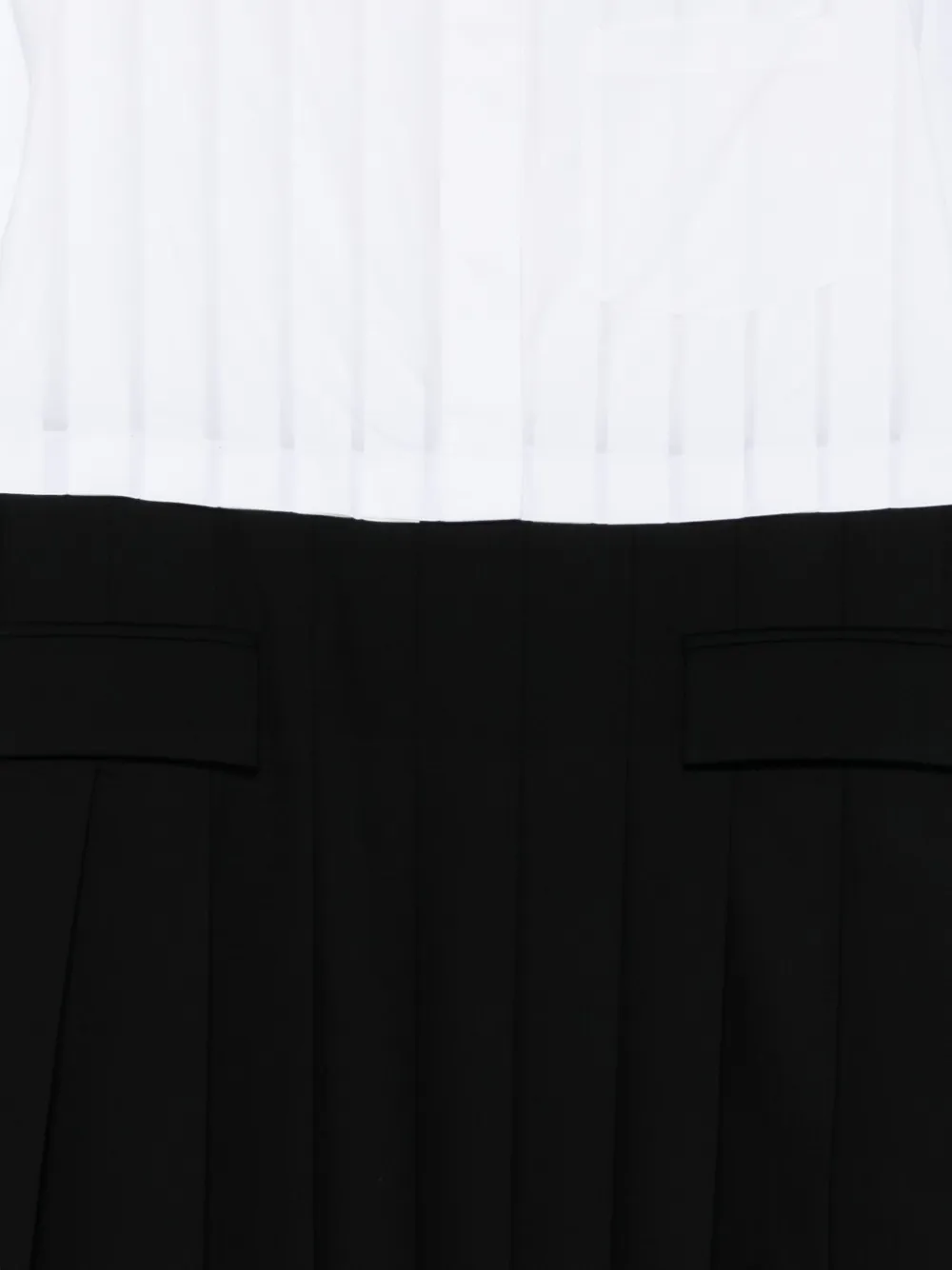 Semicouture Geplooide midi-jurk Zwart