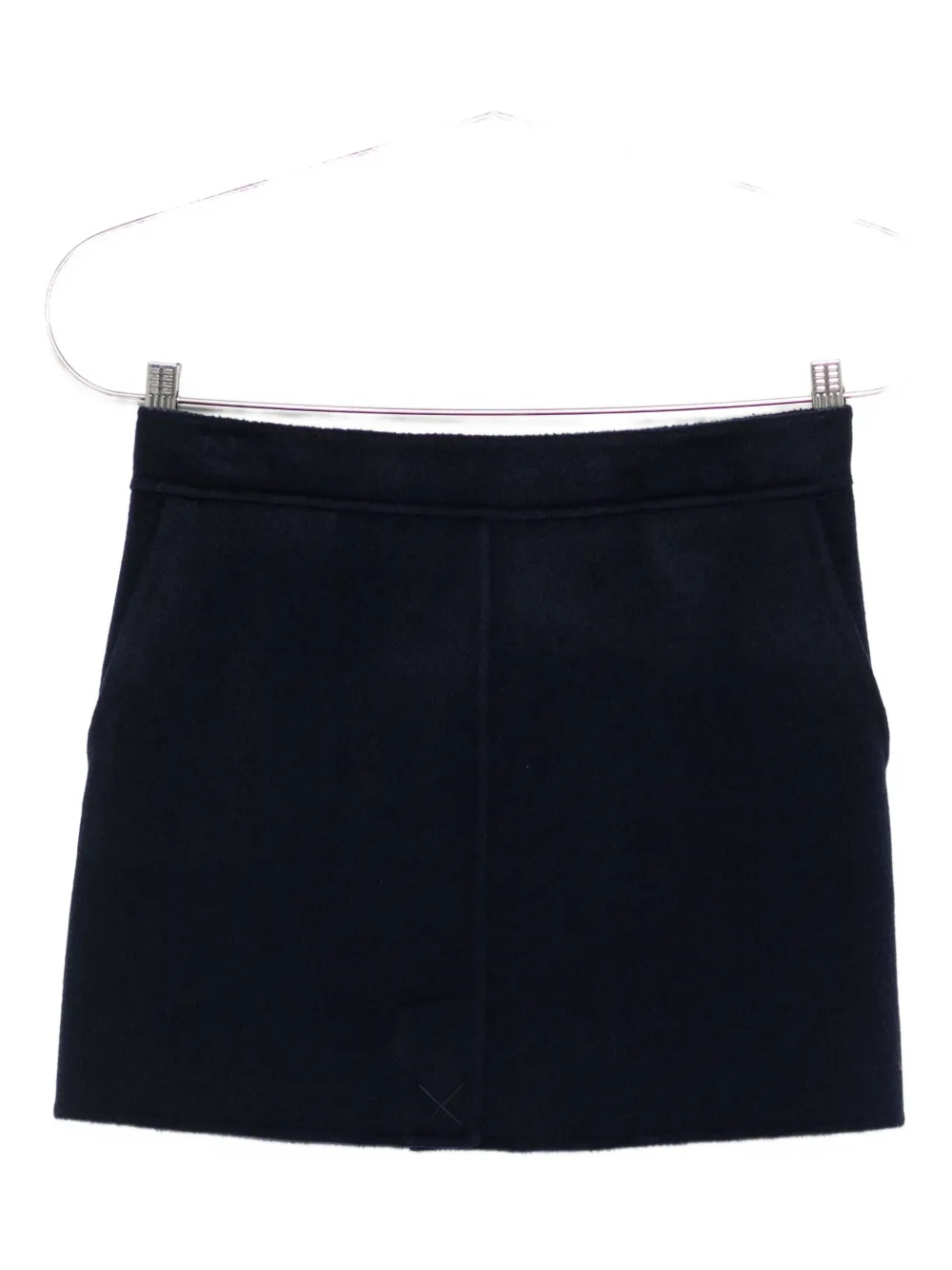Semicouture Straight Mini Skirt In Black