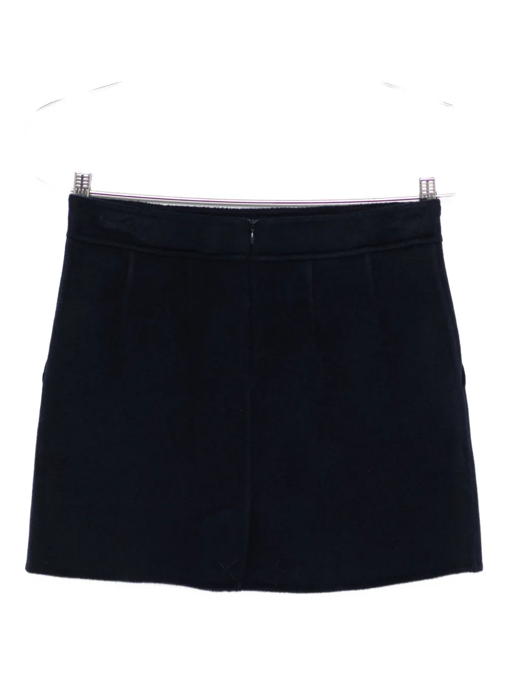 Semicouture Straight Mini Skirt In Black