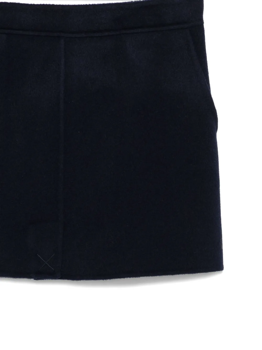Semicouture Straight Mini Skirt In Black