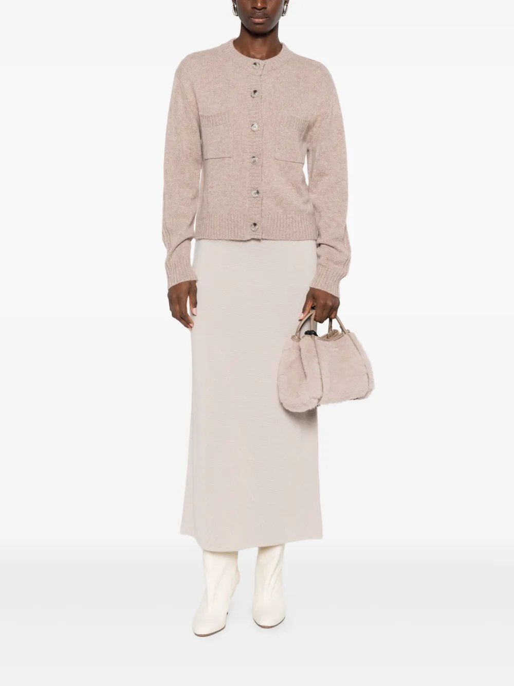 absolut cashmere Kasjmier vest Beige