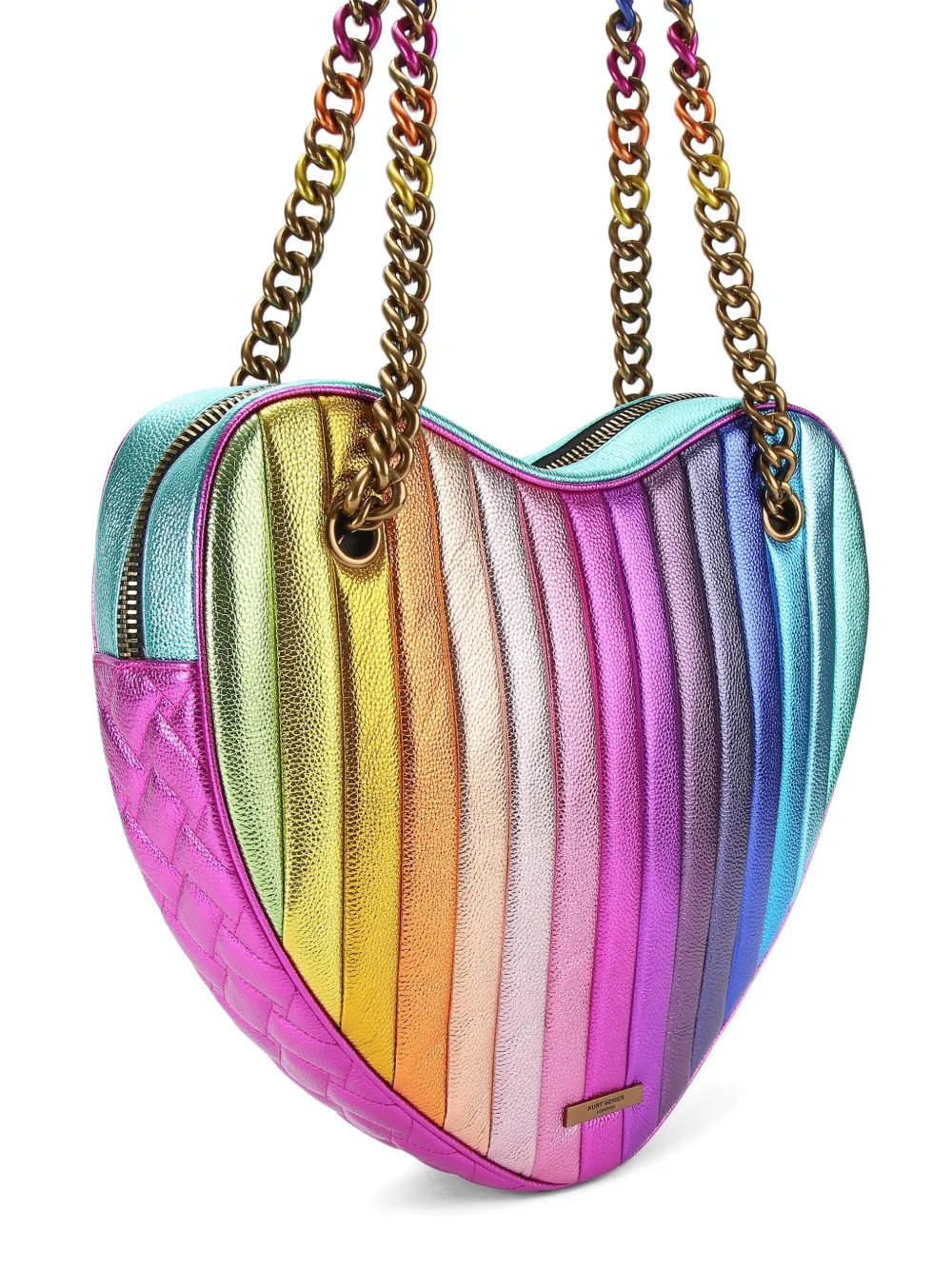 Kurt Geiger London Kensington Heart grote schoudertas Roze