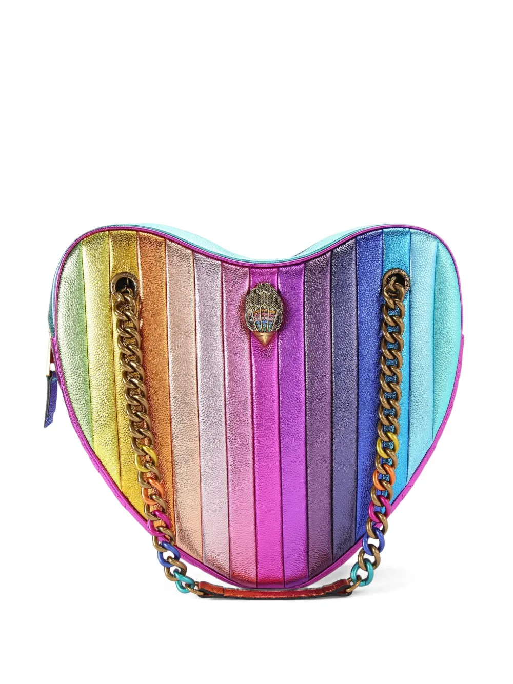Kurt Geiger London large Kensington Heart shoulder bag - ピンク Kurt Geiger London large Kensington Heart shoulder bag - ピンク