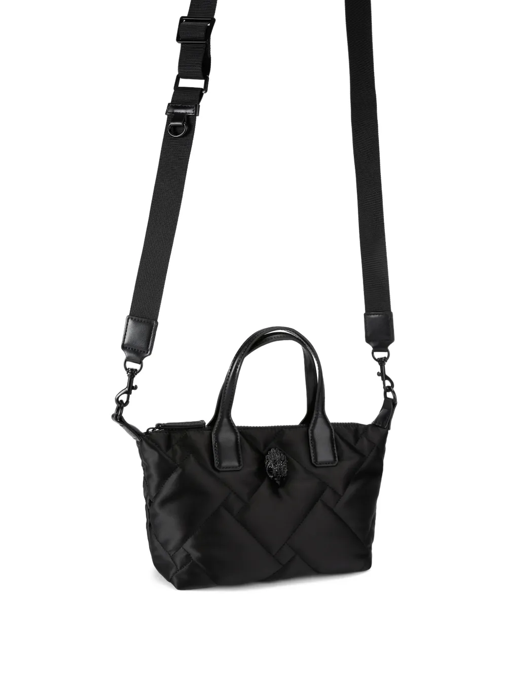 Kurt Geiger Quilted Eagle Head Shopper Bag In Black