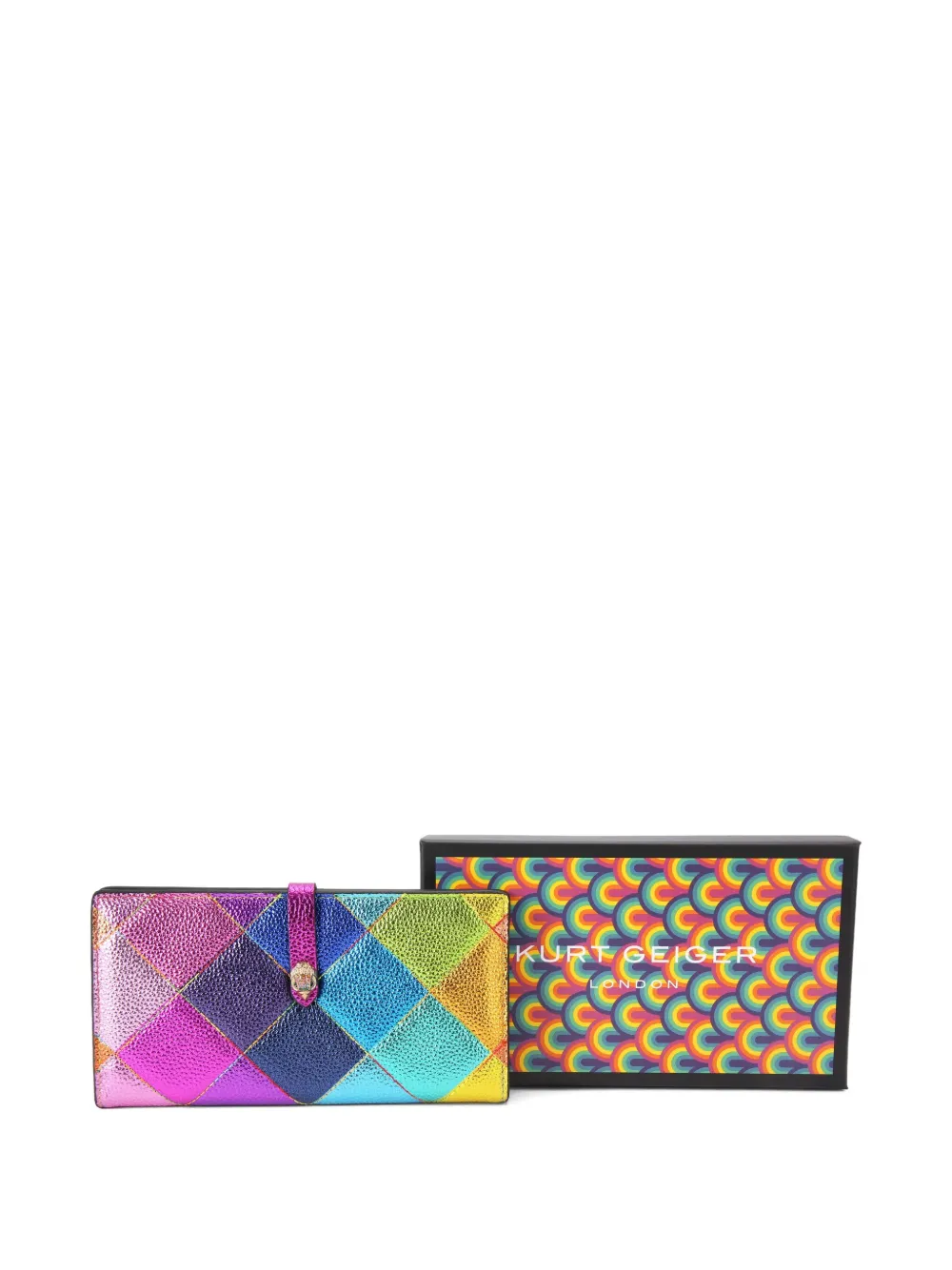 Kurt Geiger London Kensington zachte portemonnee Roze