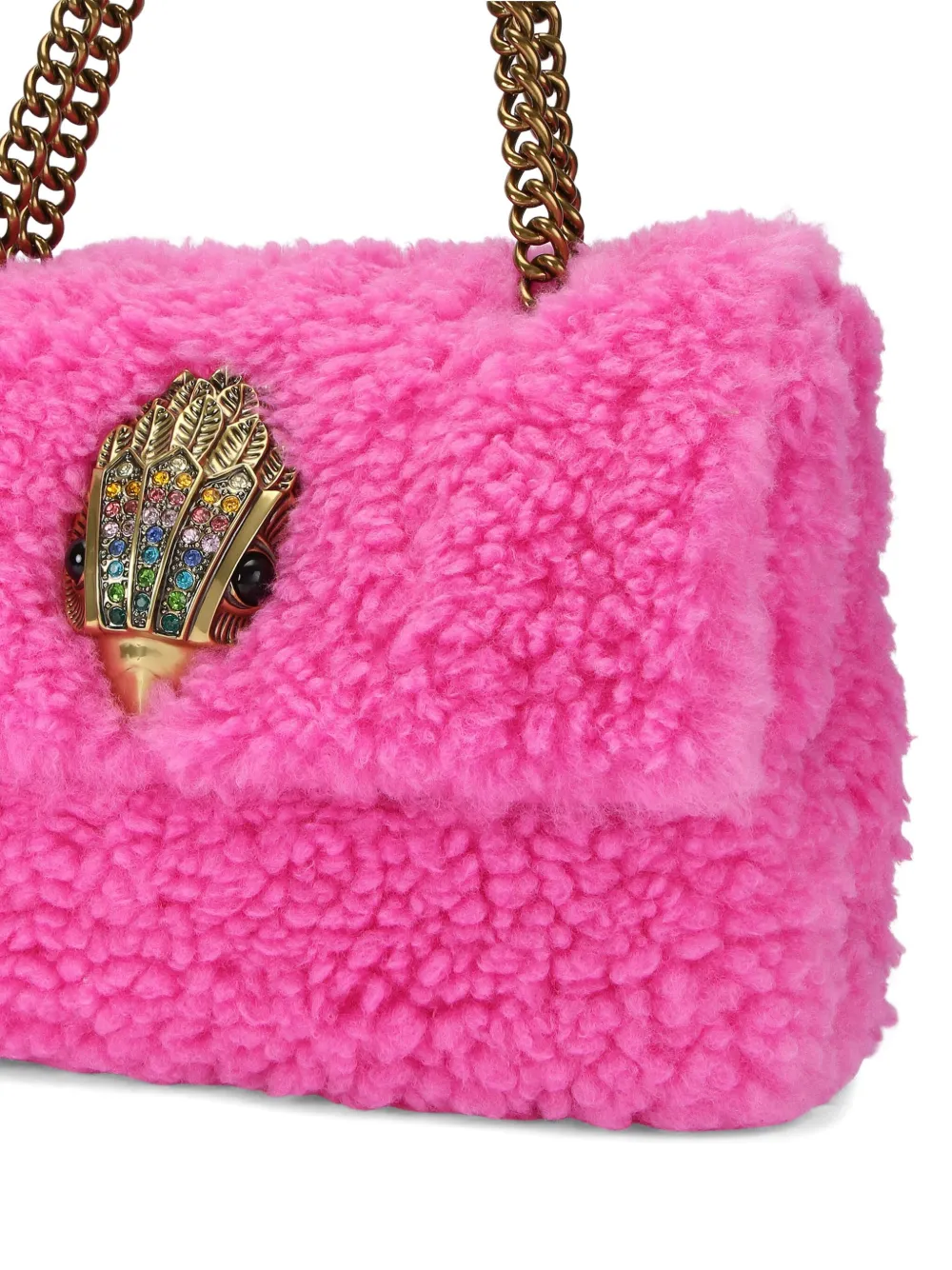 Kurt Geiger Kensington Fur Tote Bag In Pink