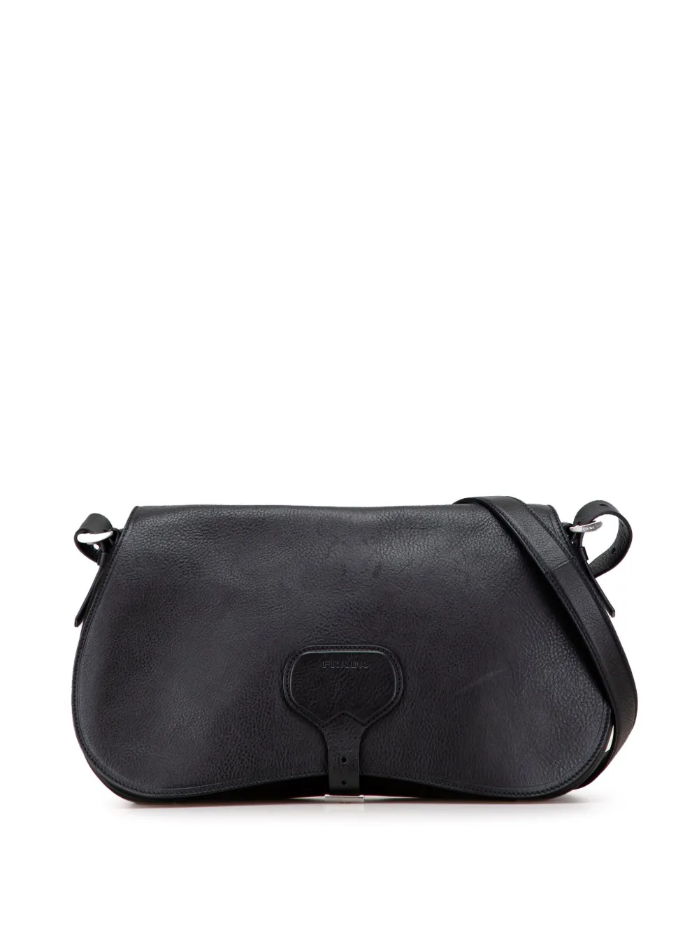 Pre-owned Prada 2010-2025 Vachetta Old Crossbody Bag In Black