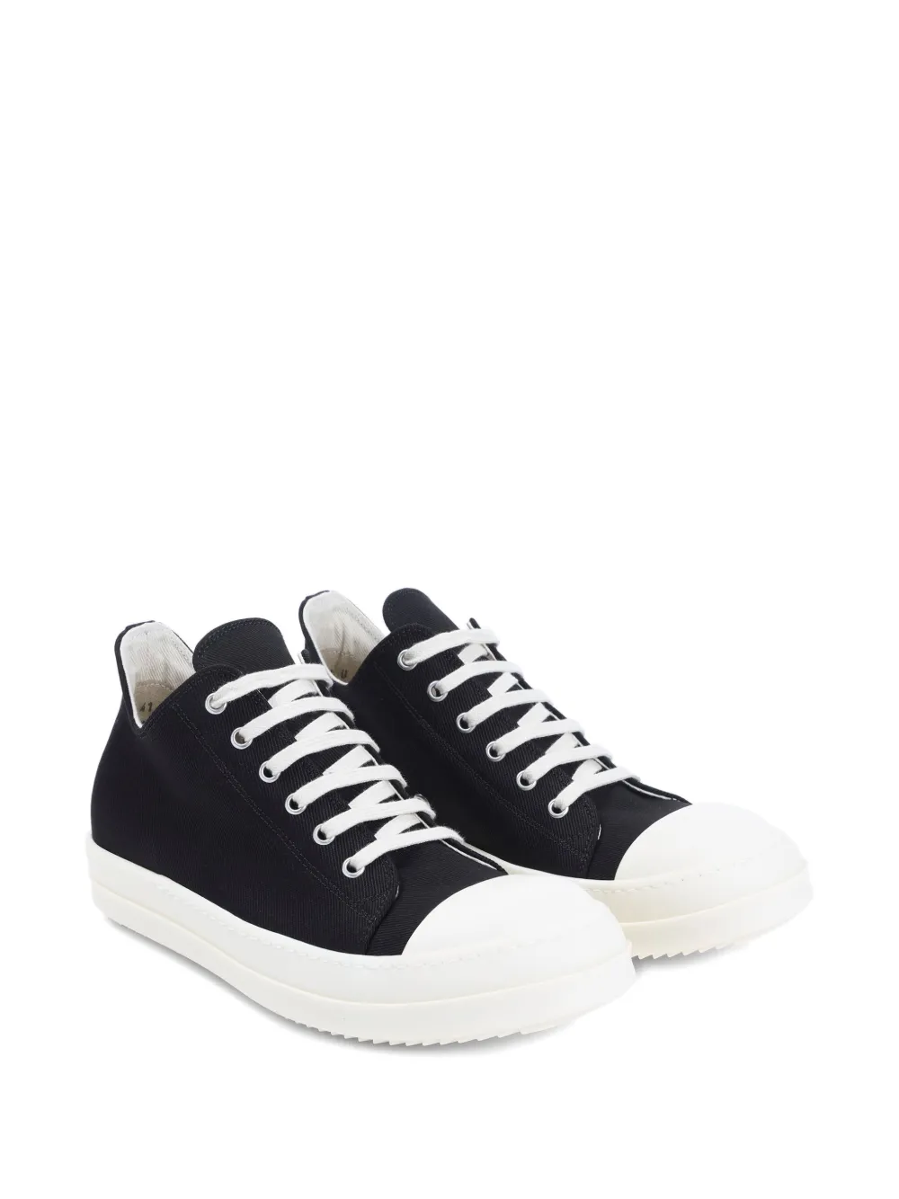Rick Owens DRKSHDW lace-up canvas sneakers Black