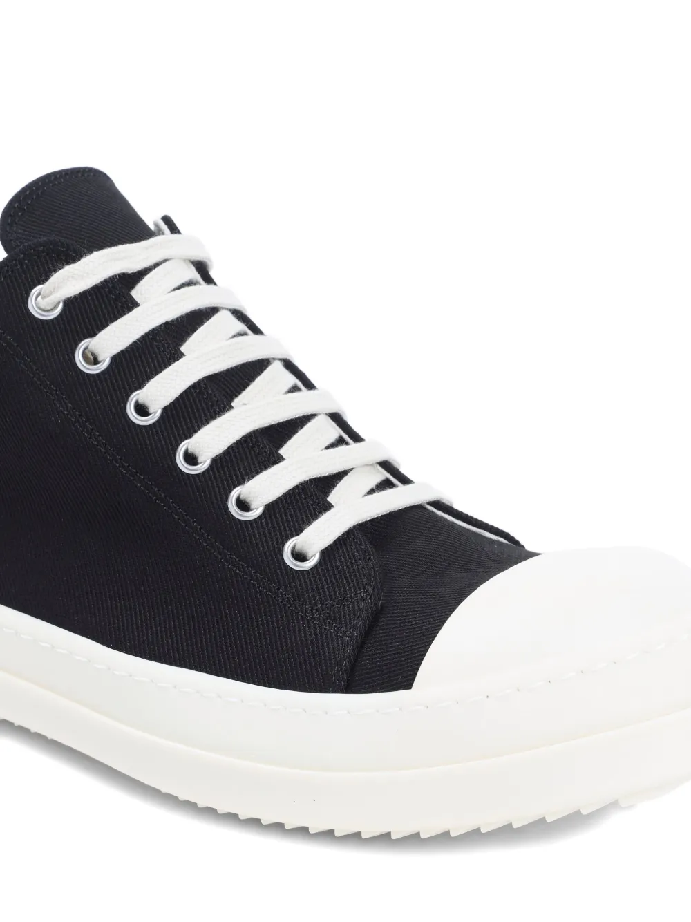 Rick Owens DRKSHDW lace-up canvas sneakers Black