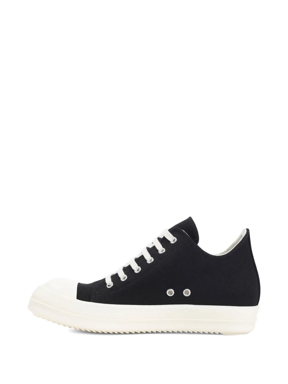 Rick Owens DRKSHDW lace-up canvas sneakers Black