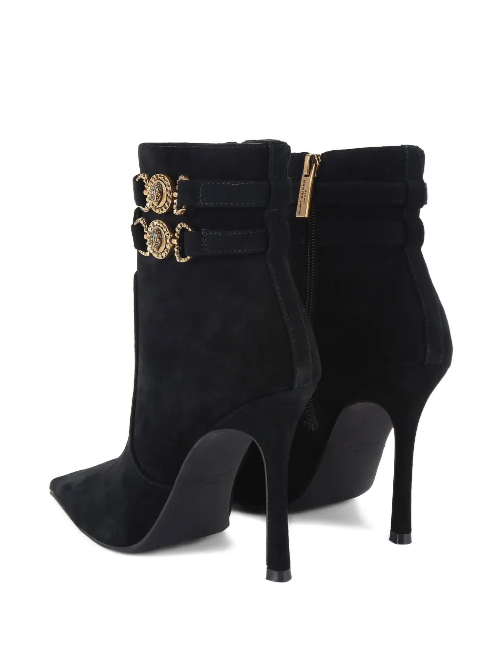 Kurt Geiger London 110 mm Mansion laarzen met horsebit-detail en bandje Zwart