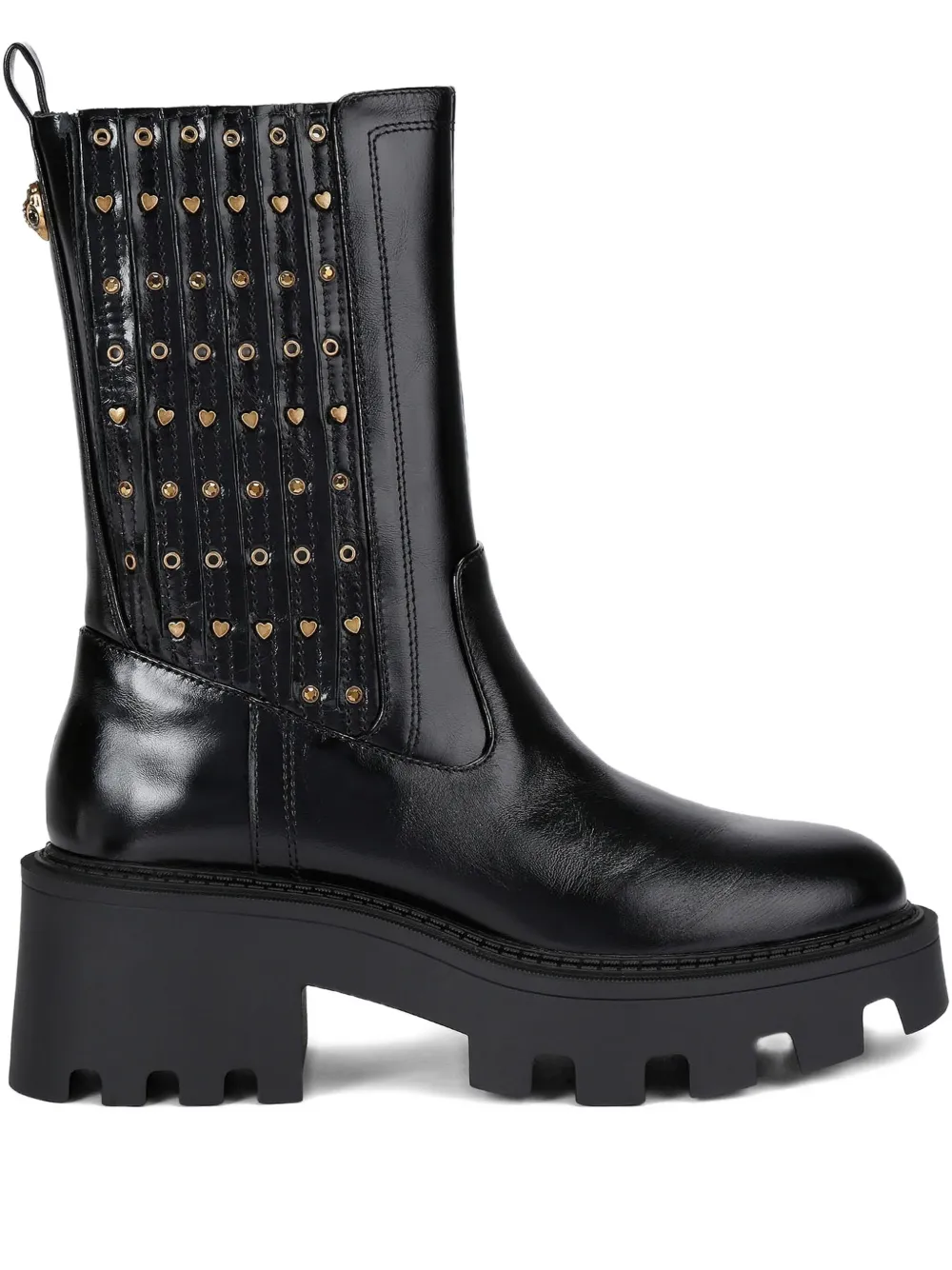 Kurt Geiger London heart stud Chelsea ankle boot - ブラック Kurt Geiger London heart stud Chelsea ankle boot - ブラック