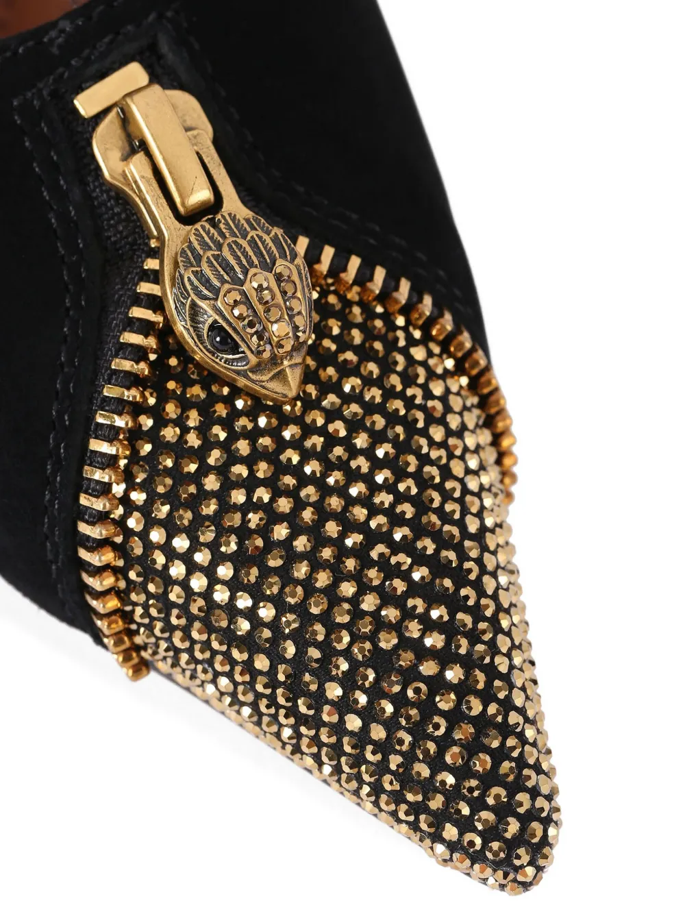 Kurt Geiger London 95 mm Zip Court pumps verfraaid met kristallen Zwart