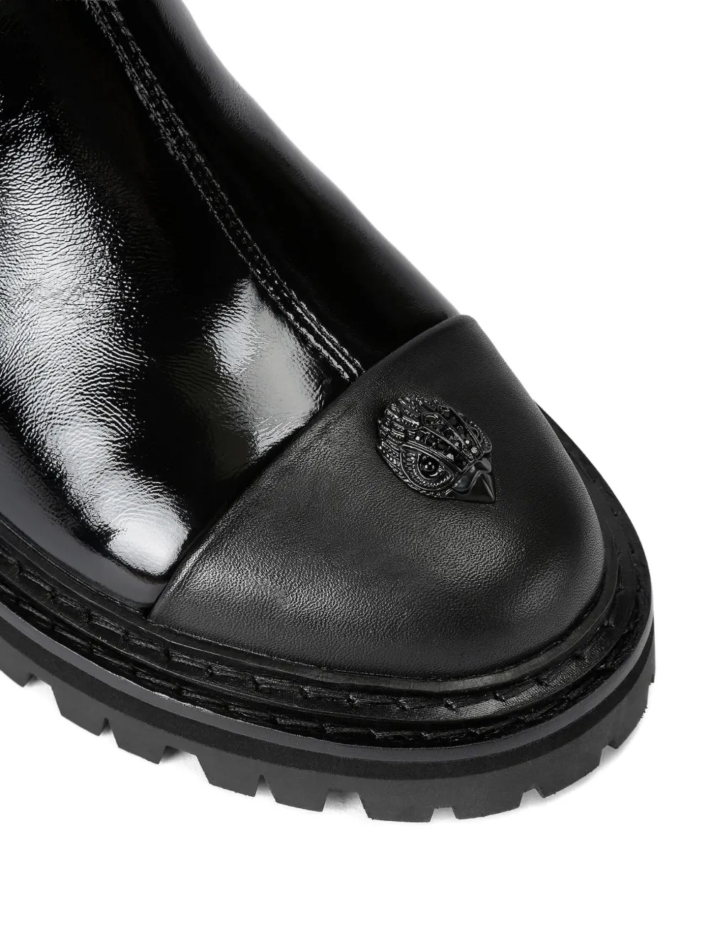 Kurt Geiger Sloane Eagle-head Chelsea Boot In Black