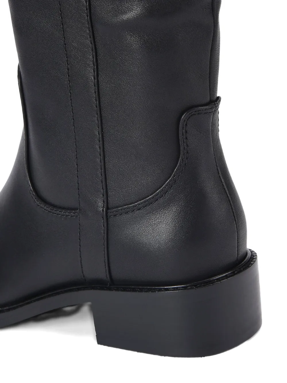 Kurt Geiger Mansion Riding Croc-effect Medallion Boots In Black