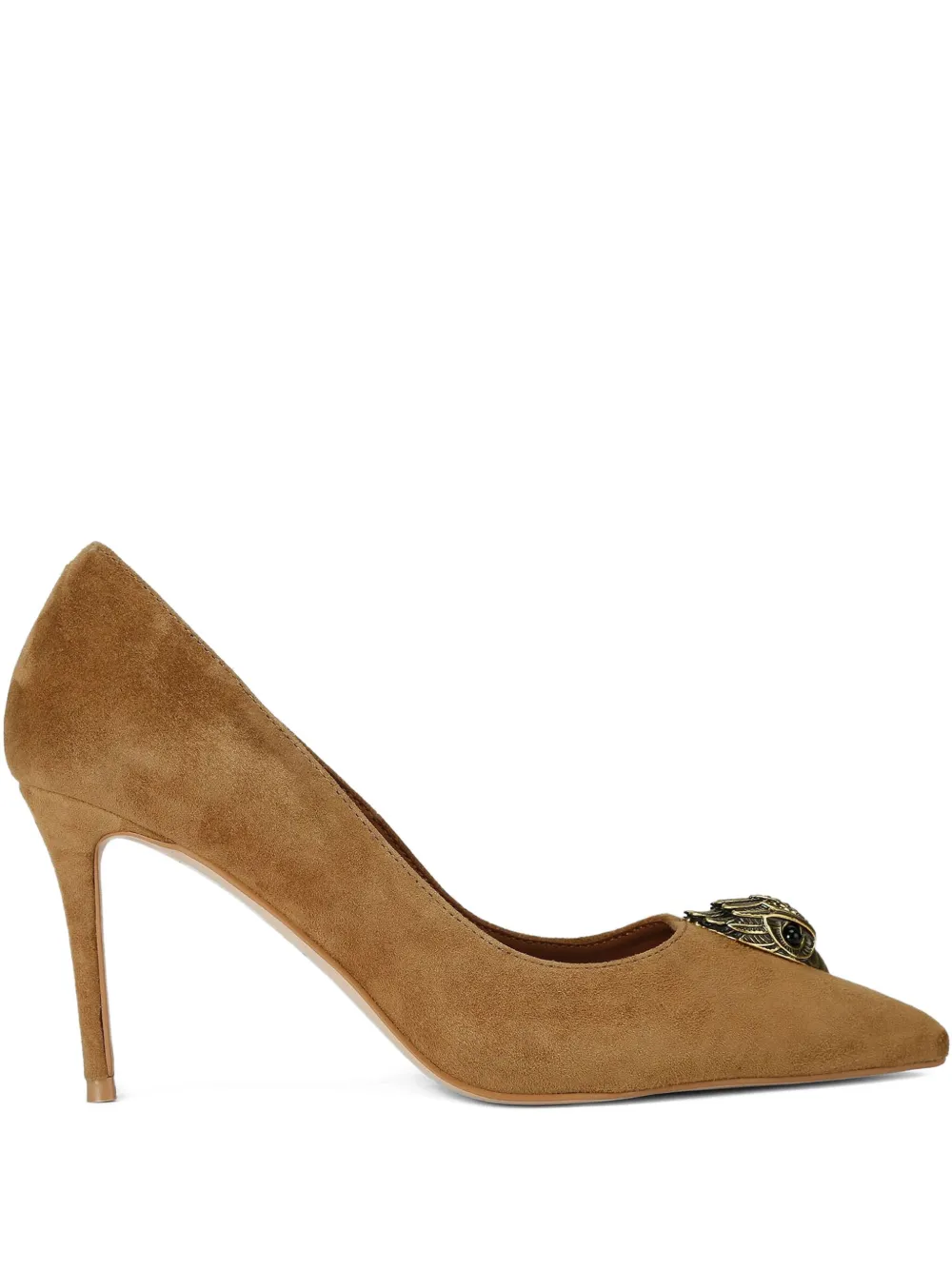 Kurt Geiger London 85 mm Belgravia Eagle Court pumps met puntige neus Bruin