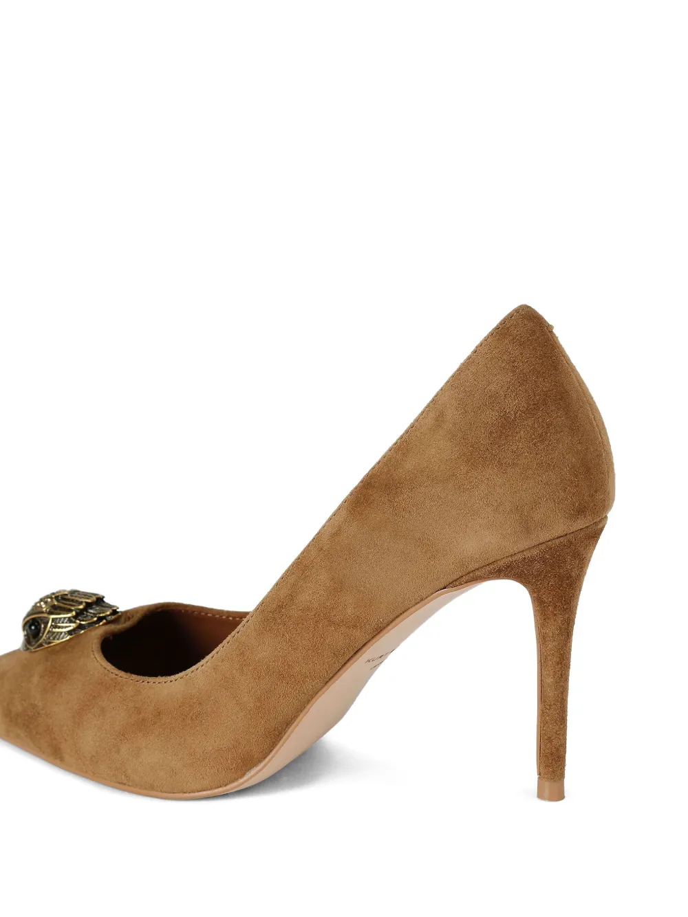 Kurt Geiger London 85 mm Belgravia Eagle Court pumps met puntige neus Bruin