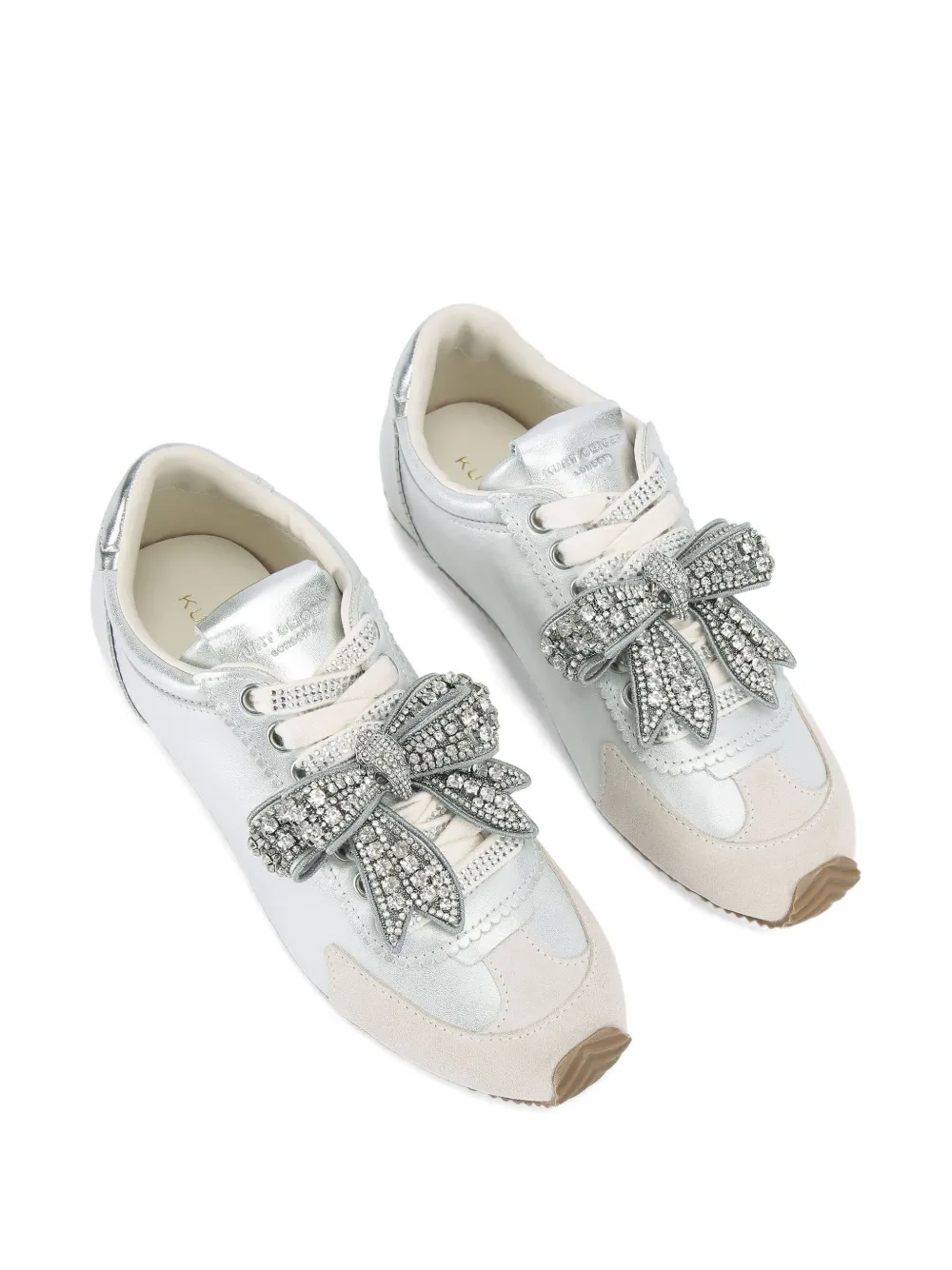 Kurt Geiger London Islington bow embellished sneakers - Wit