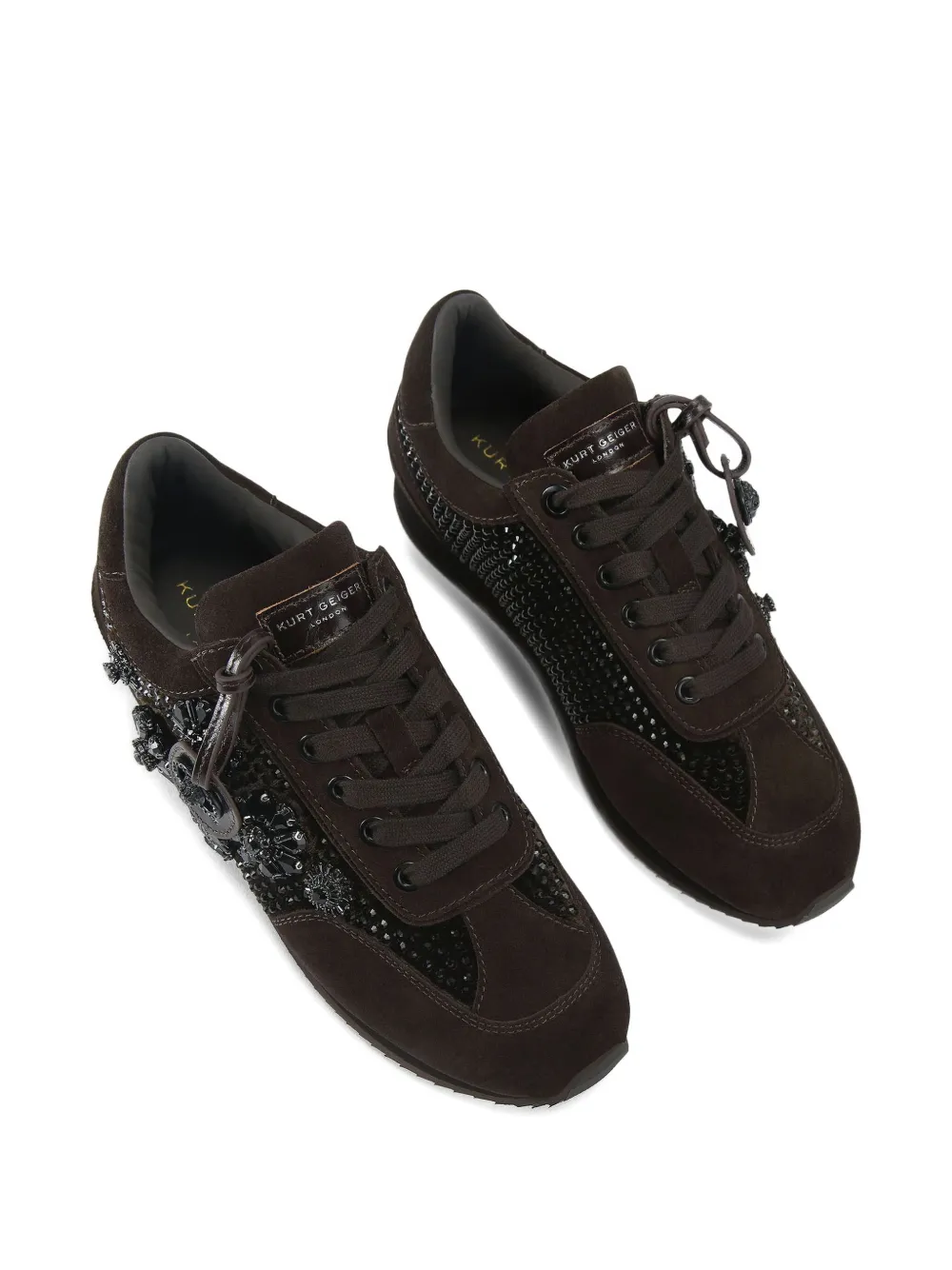 Kurt Geiger London Chelsea Jewel Tag sneakers - Bruin