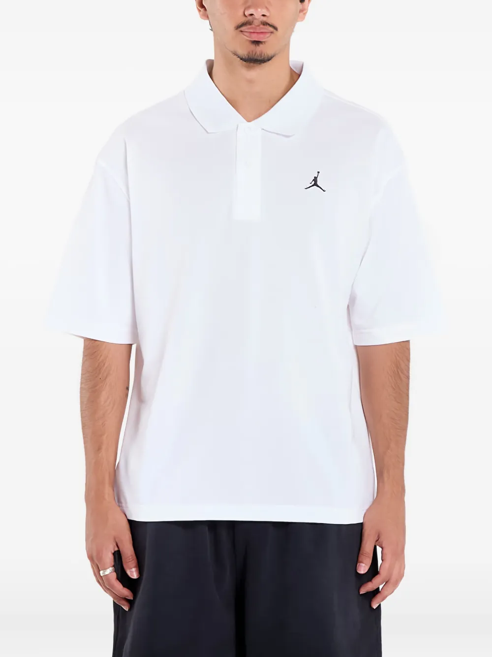 Jordan Brooklyn logo-print polo shirt | White | Image 1