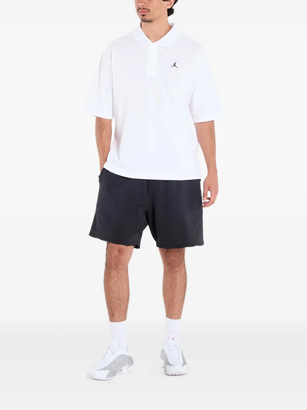Jordan Brooklyn poloshirt met logoprint - Wit