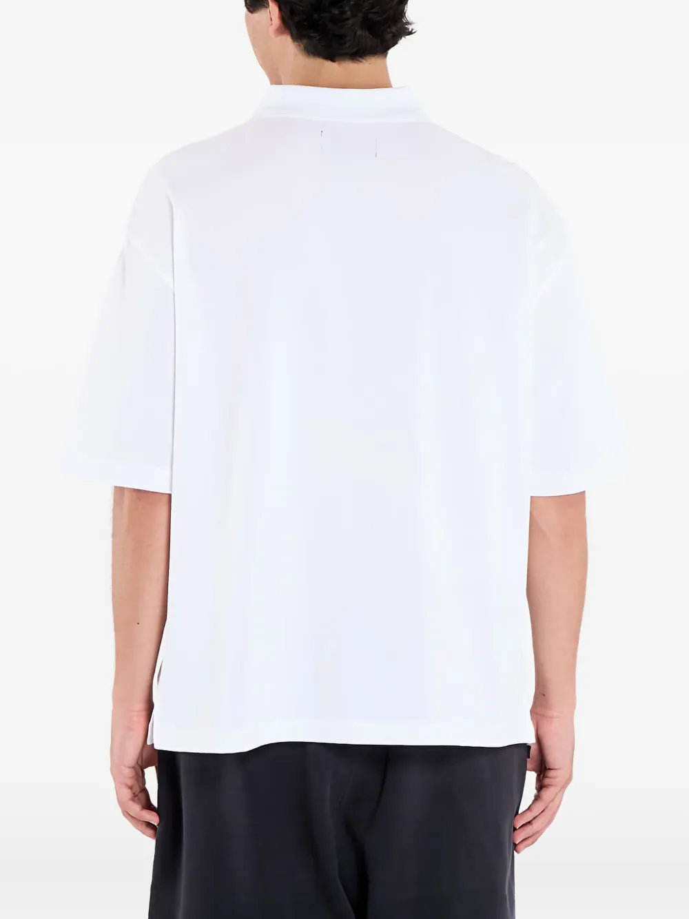 Jordan Brooklyn Logo-print Polo Shirt In White