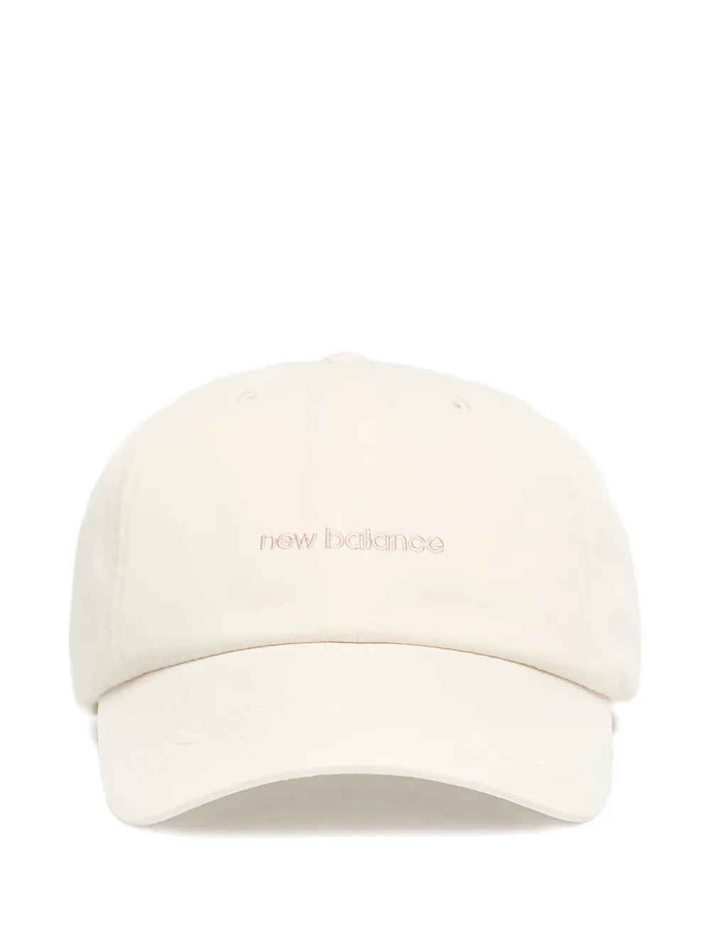 New Balance 6 Panel Linear Logo Cap In White
