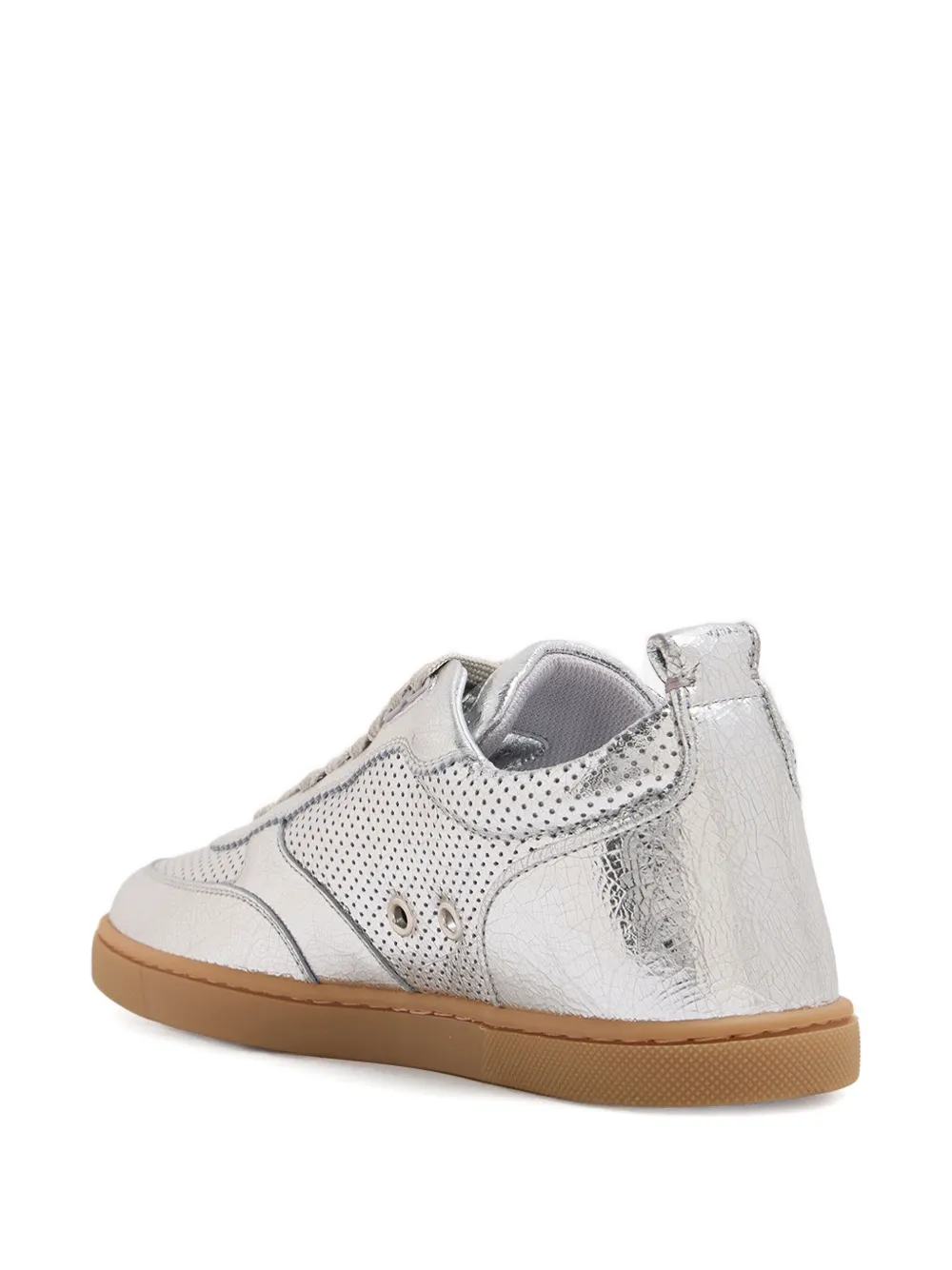Perforated Leather Trainers